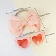 thumbnail image 3 of Children Sunglasses with Bow Headbands Cute Elastic Hairband Sunglasses Set for Baby Girls Newborns Infants Toddlers Kids, 3 of 5