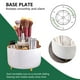 thumbnail image 1 of Caja de almacenamiento de cosméticos redonda con 6 ranuras Cajas de maquillaje giratorias de 360 ​​​​grados (Blanco), 1 of 7