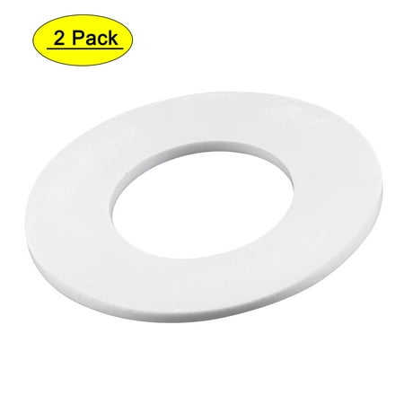 

Uxcell 88mm OD x 45mm ID x 3mm Thick DN40 PTFE Flat Washer Flange Gasket White 2 Count