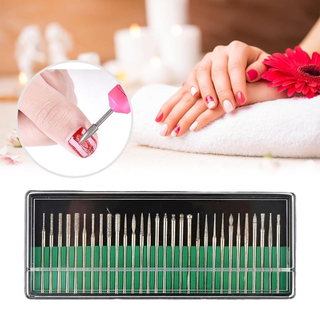 Juego De Herramientas De Aguja De Molienda De Diamante, Accesorio De Hardware De Cabezal De Amoladora, Herramientas De Afilado De Uñas Duraderas Para Joyería De Azulejos De Mármol Yuarrent CE005860-00