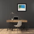 thumbnail image 3 of Unknown 32x26 Black Ornate Wood Framed with Double Matting Museum Art Print Titled - Palm Trees IV, 3 of 4