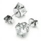 thumbnail image 5 of Pendientes de acero inoxidable con circonitas de seis garras para hombres y mujeres, pendientes pequeños con hebilla de mariposa sencilla, pendientes con clavos en forma de hueso en la oreja, 5 of 5