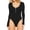 Black Zip, variant on Womens Long Sleeve Rib Knit Bodysuit Round Neck Solid Color Sexy Ribbed One Piece Romper Onesies Bodycon Tops (XL, Yellow Zip)