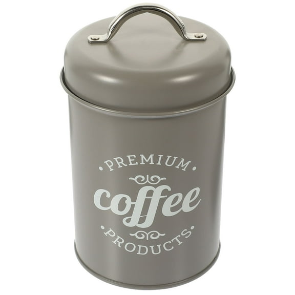 ULTNICE Decorative Kitchen Canisters Grey Metal Multi Function Homeowners 1Pack