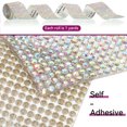 thumbnail image 2 of Eanloly 4 Rolls Self Adhesive Art & Craft Tape with 2 mm Rhinestones Strips Sticker(AB), 2 of 6
