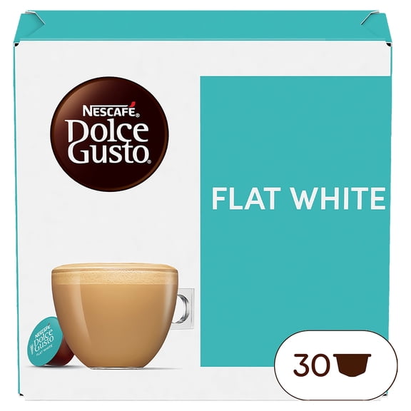 Nescafe Dolce Gusto Flat White x 30 Coffee Pods 351g Imported from Britain
