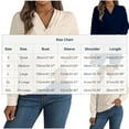 thumbnail image 3 of Long Sleeve Shirts for Women Dressy Blouses Casual Layering V-Neck Pullover Office Work Tunic Top, 3 of 7