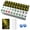 Color 1, variant on American Mahjong Tile Set Elegant Floral Garden Birds Butterflies Vintage Style for 166 Acrylic Mahjong Tiles 1.4" Large Mahjong Game Set with Bag and Accessories for Gift Travel Party