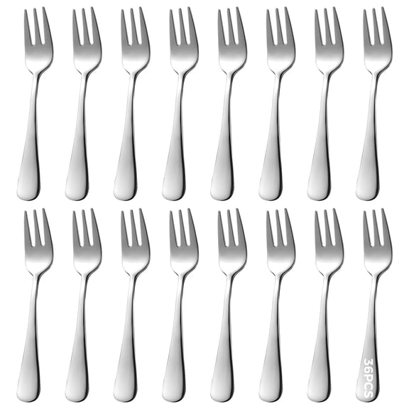 36 Pcs Stainless Steel Oyster Fork Set, for Oysters and Small Foods, Great for Home Restaurant