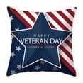 thumbnail image 2 of Patriotic 4th Of July Pillow Covers USA Flag Bald Raptor Polyester Cushion Cases For Sofa Home Decor, 2 of 6
