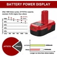 thumbnail image 5 of 2PACK 4000mAh C3 19.2V Lithium Battery Replace for Craftsman 19.2 Volt Battery 130279005 130211004 315.115410, 5 of 7
