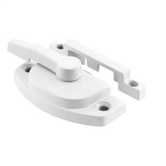 Sash Lock, Diecast Construction, White, Used on Vertical and Horizontal Sliding Windows