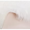 thumbnail image 3 of Soft Plush White Fur Area Rug 2 x 4ft Shaggy Fluffy Rugs Rectangular Carpet Floor Mat for Bedroom Living Room Nursery Modern Decor, 3 of 8