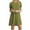 Green, variant on Pntutb Womens Plus Size Casual Short Sleeve O-Neck Solid Ladies Loose Mini Dress