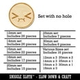 thumbnail image 2 of Kawaii Cute Embarrassed Scrunched Face Wood Mini Charms Shapes DIY Craft Jewelry - No Hole - 30mm (6pcs), 2 of 7