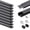 Black & Black-3.3ft 20, variant on U Shape LED Aluminum Black & Black 3.3ft 20-pack Strip Light Accessory