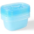 thumbnail image 6 of Glad Gladware Freezerware Food Storage Containers - Rectangular, Microwave Safe - 4 Pack, 24 oz, 6 of 6