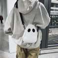 thumbnail image 1 of Bolso de hombro de Halloween Bolso de mano de fantasma de Halloween para mujeres Niñas Bolso de hombro de fantasma divertido - Personalidad Divertida Diversión Lindo Diablo Fantasma Hit Color Costura JAMW Sencillez, 1 of 5