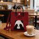 thumbnail image 1 of Cute Pandas Tote Bag For Women Casual Daily Shoulder Bag With Soft Rubber Handles Versatile Companions Gift For Shopping Travel Work, 1 of 6