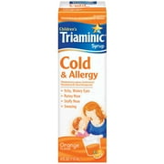 Triaminic: Orange Flavor Liquid Children's Cold & Allergy Syrup, 4 fl oz