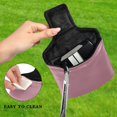 thumbnail image 4 of Haosy Dusty Rose Golf Mallet Putter Cover Strong Magnetic Leather Golf Club Headcover Closure, 4 of 7