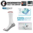 thumbnail image 2 of Rockrooster COOLMAX Men's Moisture Control Durable Work Crew Socks 3 Pairs White Combo 752230-L, 2 of 5