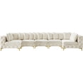thumbnail image 3 of Meridian Furniture Tremblay Cream Velvet Modular Sectional, 3 of 4