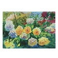 thumbnail image 1 of Watercolor Cutting Board, English Garden Painting with Colorful Roses and Other Flowers Print, Decorative Tempered Glass Cutting and Serving Board, in 3 Sizes, by Ambesonne, 1 of 2