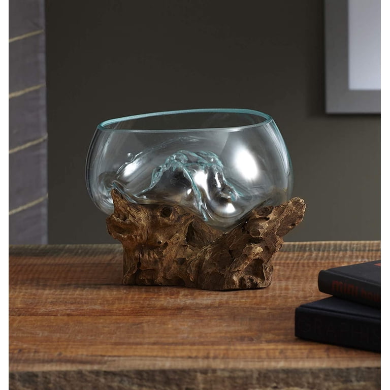 Cohasset Gifts & Garden - Vaso in Vetro Fuso con Stelo