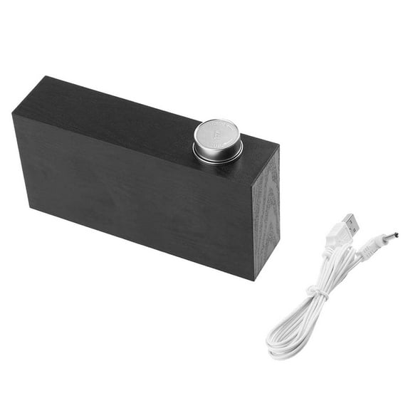 Reloj Digital Portátil Portátil Reloj De Escritorio Hogar Reloj De De Escritorio Temperatura de lámpara Con Cable USB Azul Yotijar Despertador digital LED