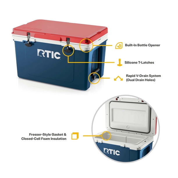 RTIC 52 Quart Ultra-Light Hard Cooler Bundle, with Freezable RTIC 52 Quart Ultra-Light Hard Cooler Bundle, with Freezable