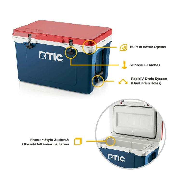 Rtic 52 Qt Ultra-light Wheeled Cooler Accessories Wheeled Cooler