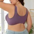 thumbnail image 3 of Sports Bras for Women - Women's Comfortable and Transparent Shoulder Strap Cordless Backless Spongeless with Convertible Shoulder Straps - Bras for Women,Color:Grey,Size:58, 3 of 7