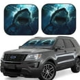 thumbnail image 1 of Fotbe Undersea Shark Juego de 2 Piezas de Parasoles para Parabrisas | Bloqueador Solar para Auto | Accesorios Plegables para Protección Solar Interior-Medium, 1 of 6