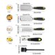thumbnail image 5 of Toystoory Rallador de cebolla y tomate de mano de acero inoxidable, 4 piezas, rebanador de Chocolate, hierbas, utensilios de cocina, utensilios de cocina Herramientas y accesorios para hornear Toystoory HA009230-00B, 5 of 6