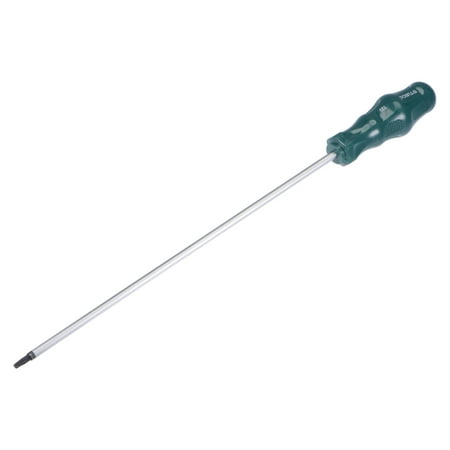 

Uxcell T20 Magnetic Torx Screwdriver 11.8 CR-V Round Shaft Non-Slip Green TPU Handle