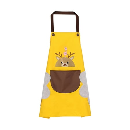 

Fjofpr Aprons Cute Apron Ladies With Pockets 2 Sides Coral Fleece Towel Waterproof Oil Resistant Cooking Kitchen Apron Gifts for Kitchen Accessories Clearance