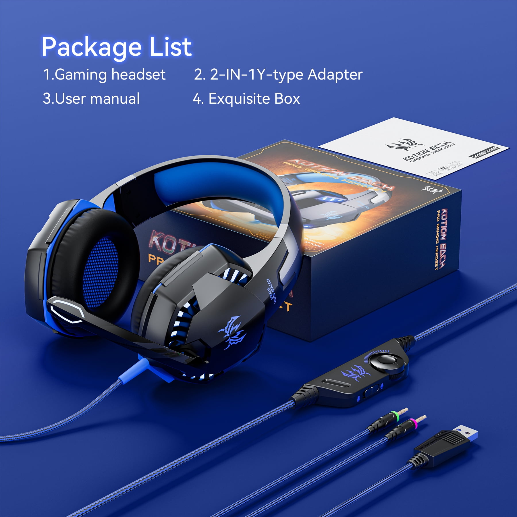 Gaming Headset for PS5,PS5Pro,PS4,Xbox Series X,Xbox Series S/One PC 272g Headset with Clear Mic Upgraded Wired Gaming Headphones with with 3.5mm Jack &LED Light Soft Memory Earmuffs Gamer Gifts