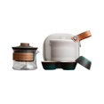 thumbnail image 1 of Portable Tea Set Compact Teapot With Storage Design Tableware For Outdoor Camping And Indoor Use Made Of Glass Ceramic And Wood For Easy Brewing And Serving, 1 of 3