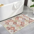 thumbnail image 5 of Moynesa 2'x3' Moroccan Trellis Area Rug, 2x3ft Entry Rug Non-Slip Washable Indoor Door Mat, Small Oriental Accent Throw Rug for Bedroom Kitchen Entryway Bathroom Orange, 5 of 7