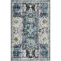 Rugs.com Charleston Collection Rug – 4' x 6' Ivory Low-Pile Rug Perfect For Living Rooms, Large Dining Rooms, Open Floorplans