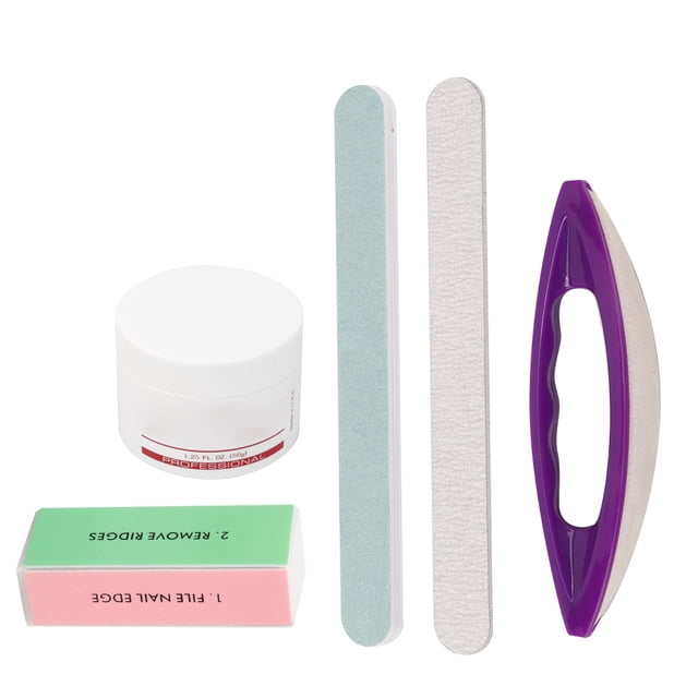 Lima De Uñas, Herramienta De Pulido De Uñas, Lima De Uñas Profesional, Lijado, Manicura, Pedicura, Pulidor, Bloque De Amortiguación, Suministro De Arte De Uñas, Set5pcs/set