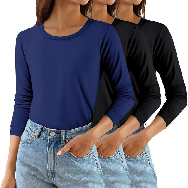 ManxiVoo Chemise Thermique Ajustée pour Femmes, Chaleur Hivernale, Couche de Base 3 Pcs, Col Roulé Confortable, Taille Alternative m, Vert