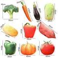 thumbnail image 6 of Pink Season Vegetables Pillow Simulation Broccoli Pumpkin Pepper Tomato Eggplant Potato Plushies Ornament Sofa Cushion Stuffed Vegetable Plush Back Lying Pillow Home Decoration, 6 of 8