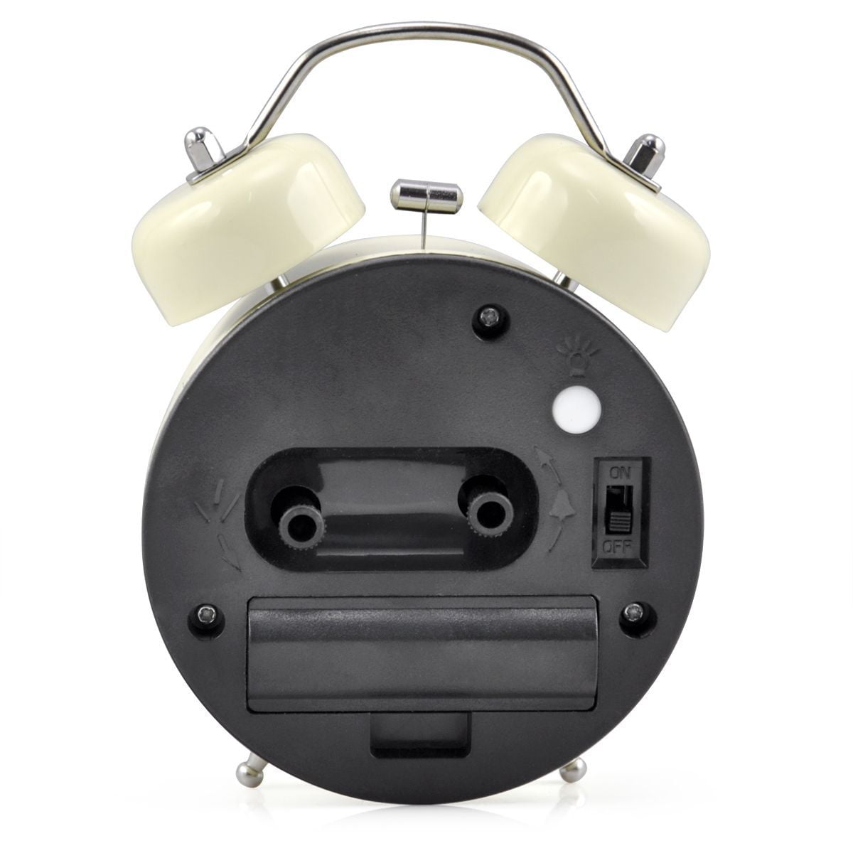 3" Quiet Nonticking Silent Quartz Analog Retro Vintage bedside Twin