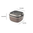 thumbnail image 4 of Sentmoon Lunch Bag for Men Lunch Box Lunch Box 750ml Bento Lunch Box for Children Lunch Containers for Adults Leak Proof Microwaveable Feature Plastic Material, 4 of 7