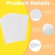 thumbnail image 3 of Uxcell 100Pcs Bolsas de Papel Kraft para Sándwich, 5.5 x 3.9 Pulgadas Bolsas de Papel a Prueba de Grasa para Galletas, Blancas, 3 of 6