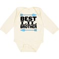 thumbnail image 3 of Inktastic Best Lil Brother Boys Long Sleeve Baby Bodysuit, 3 of 5
