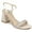 Champagne Satin, variant on Jewel Badgley Mischka Womens Earlene Rhinestone Ankle Strap Dress Sandals