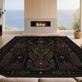 thumbnail image 2 of Design&I 8'x10' Ultra Soft Area Rug, Black Gold Celestial Garden and Floral Motifs Elegant Starry Night Design with Botanical Fluffy Washable Non Shedding for Bedroom Living Room Under Sectional, 2 of 3